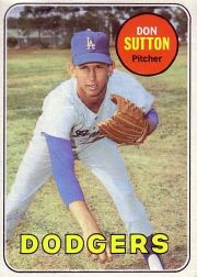 1969 Topps Baseball Cards      216     Don Sutton DP